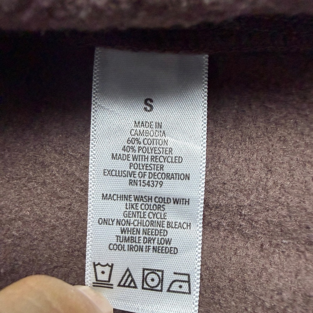 Aeropostale Womens Brown Full Zip Hoodie Sweatshirt Graphic Logo Size S - Picture 7 of 11